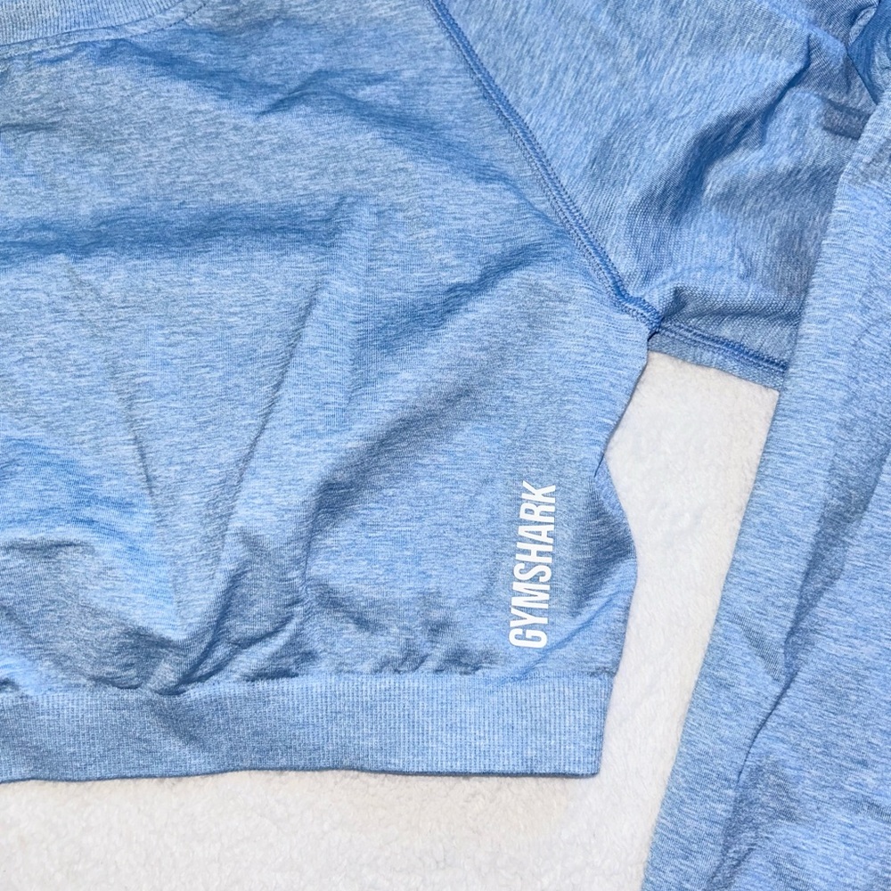 Gymshark Light Blue Cropped top - Picture 2 of 6